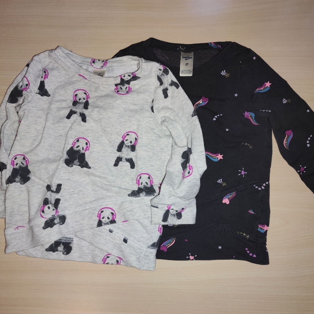 Oshkosh girls long sleeve shirts 2t